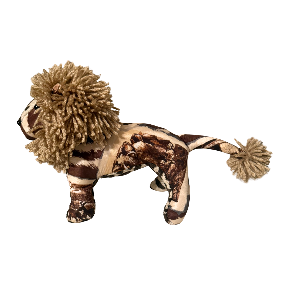 Safari Vintage Silk Scarf Courageous Lion