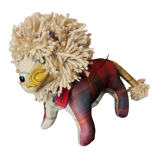 Ralph Lauren Tartan Scarf Lion at Vintage Luxe Up