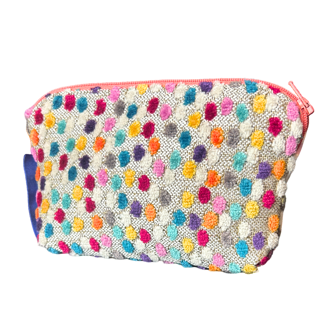 LV Murakami Monogram Vintage Silk Scarf Beauty Bag