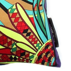 Les Flots du Cheval Vintage Silk Scarf Pillow 17"
