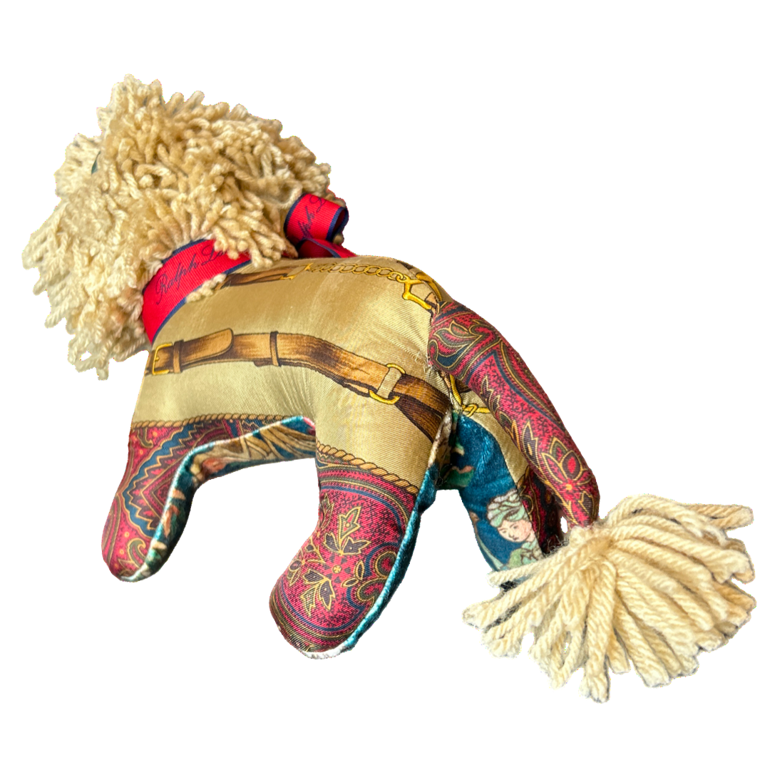 Ralph Lauren Paisley Tartan Scarf Lion at Vintage Luxe Up