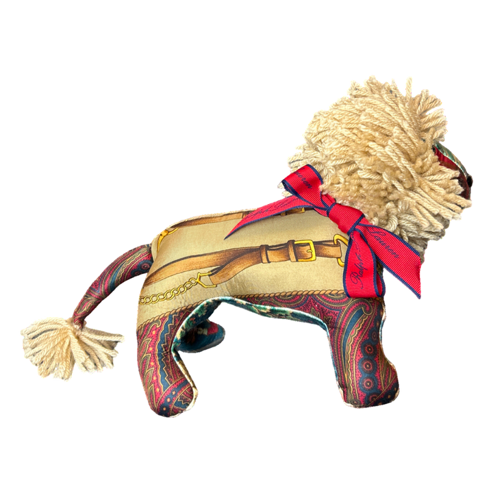 Ralph Lauren Paisley Tartan Scarf Lion at Vintage Luxe Up