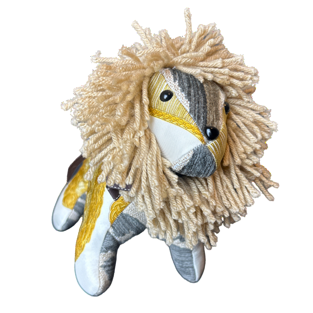Hermes Poste et Cavalerie Scarf Lion at Vintage Luxe Up