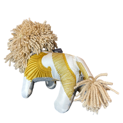 Hermes Poste et Cavalerie Scarf Lion at Vintage Luxe Up