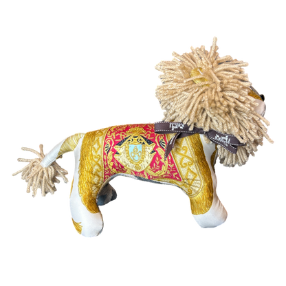 Hermes Poste et Cavalerie Scarf Lion at Vintage Luxe Up