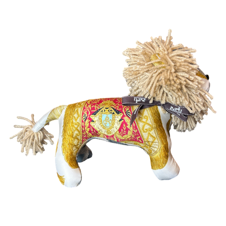 Hermes Poste et Cavalerie Scarf Lion at Vintage Luxe Up