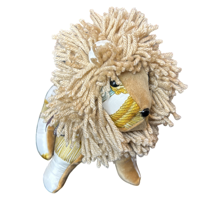 Poste et Cavalerie Vintage Silk Scarf Courageous Lion