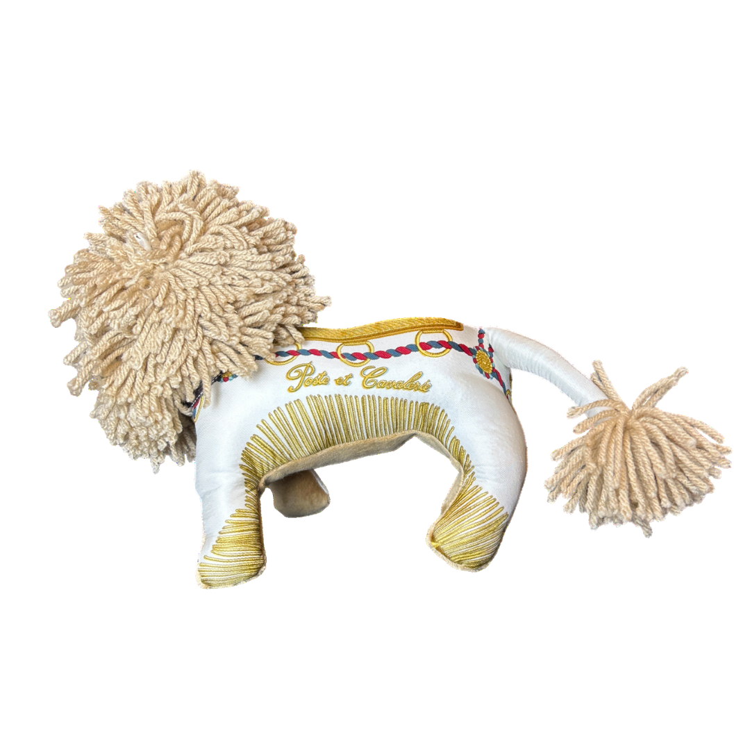 Poste et Cavalerie Vintage Silk Scarf Courageous Lion