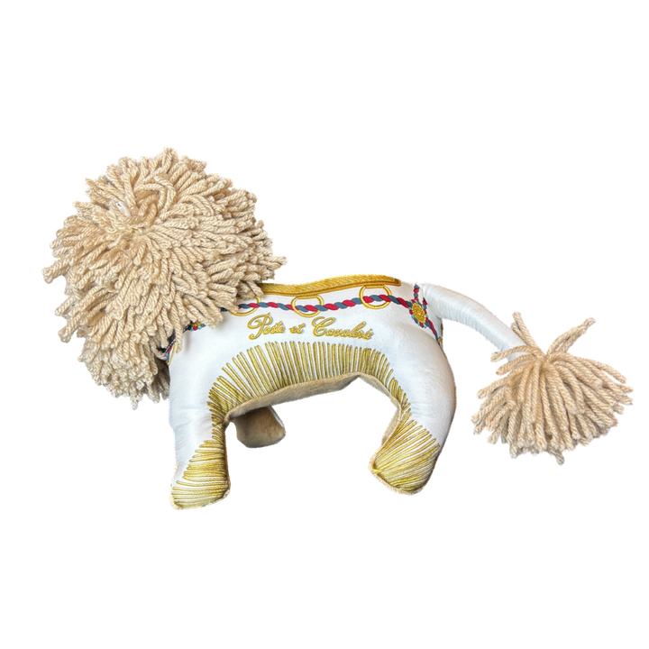 Poste et Cavalerie Vintage Silk Scarf Courageous Lion