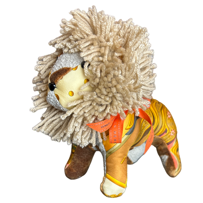 Hermes Carpe Diem Scarf Lion at Vintage Luxe Up