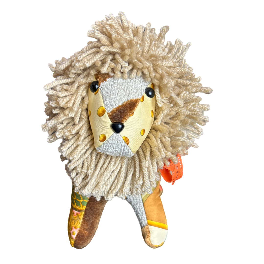 Hermes Carpe Diem Scarf Lion at Vintage Luxe Up