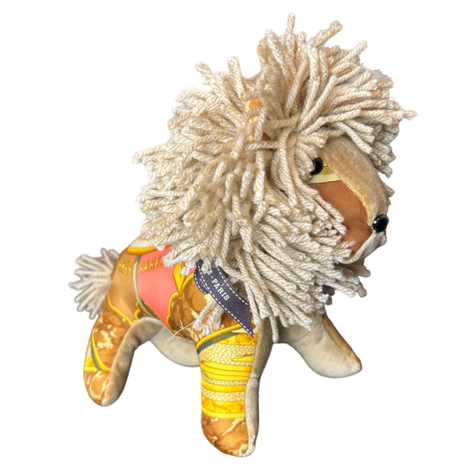 Hermes Carpe Diem Scarf Lion at Vintage Luxe Up