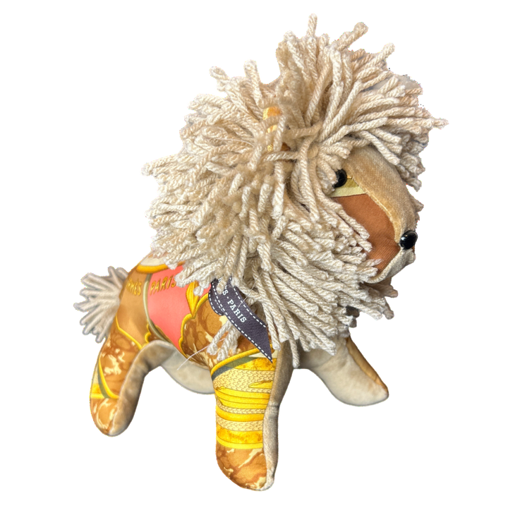 Hermes Carpe Diem Scarf Lion at Vintage Luxe Up