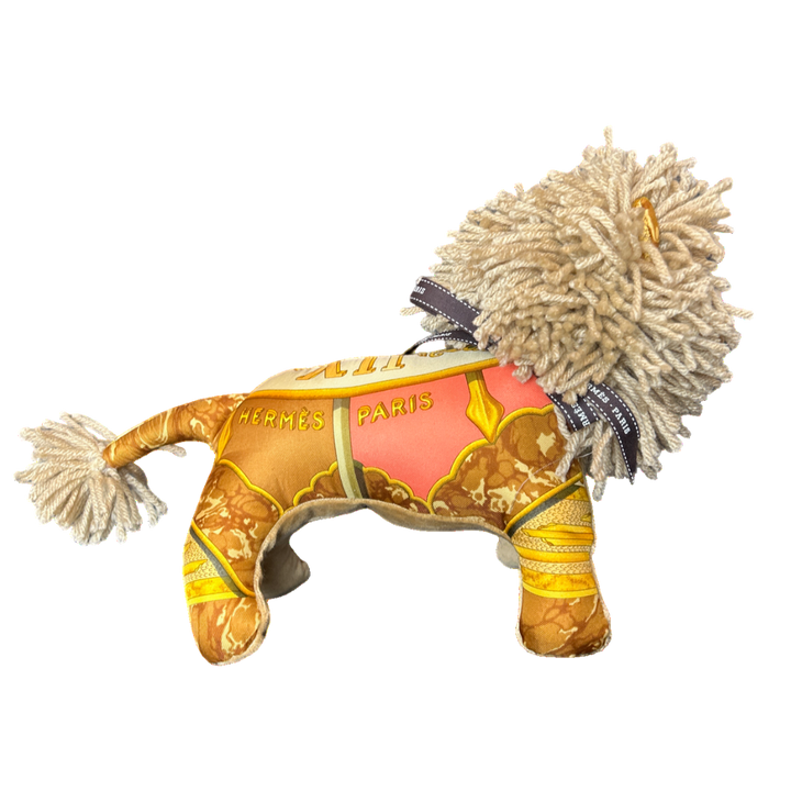 Carpe Diem Vintage Silk Scarf Courageous Lion