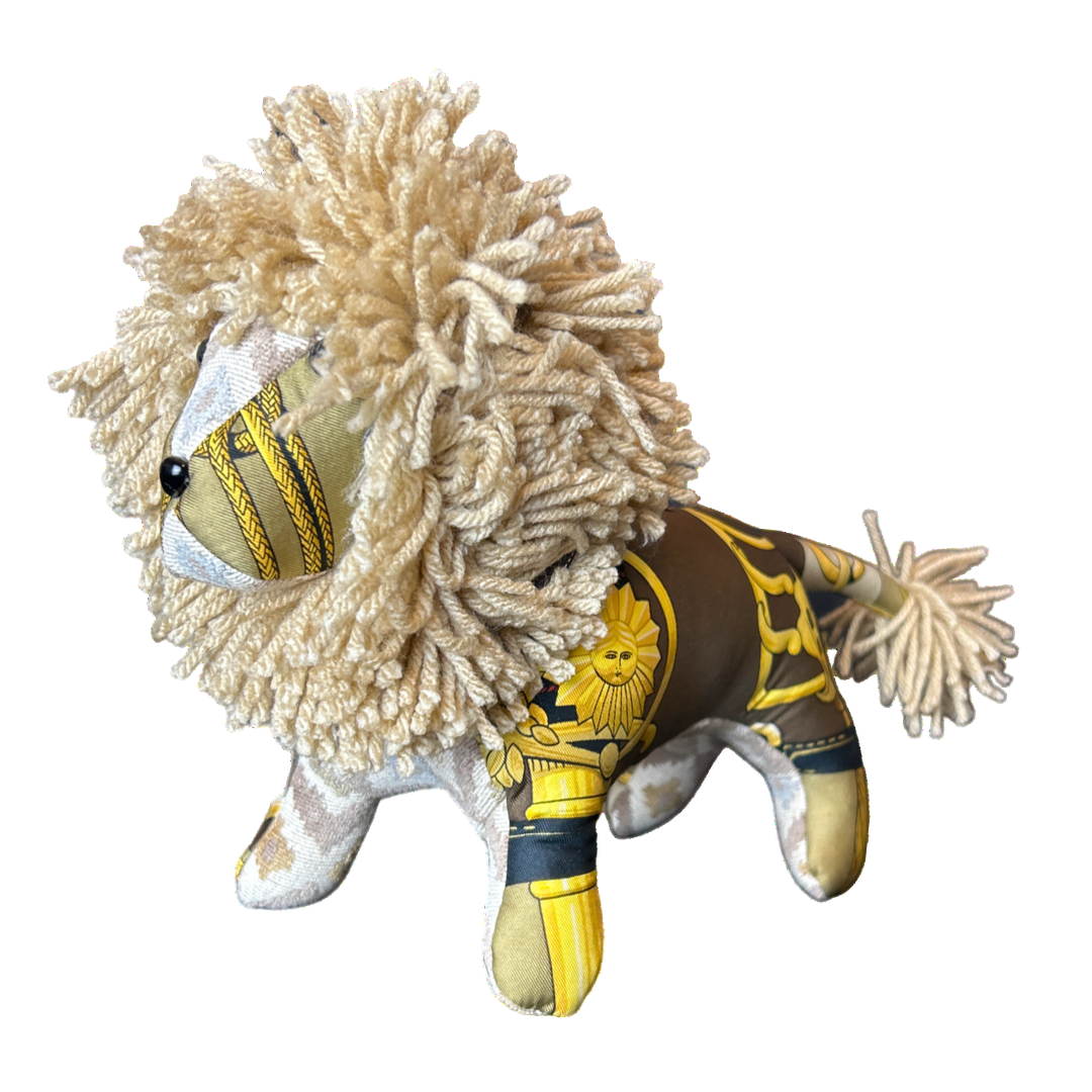 Hermes Cliquetis Scarf Lion at Vintage Luxe Up