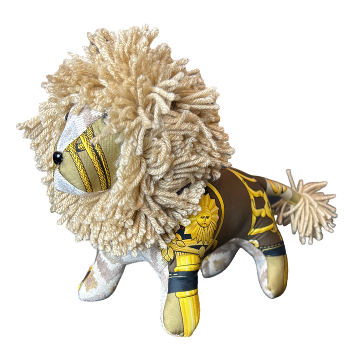 Hermes Cliquetis Scarf Lion at Vintage Luxe Up