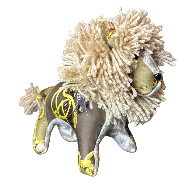 Hermes Cliquetis Scarf Lion at Vintage Luxe Up