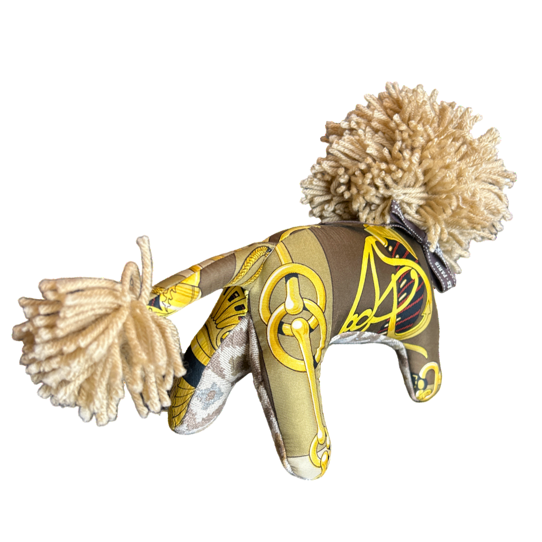 Hermes Cliquetis Scarf Lion at Vintage Luxe Up