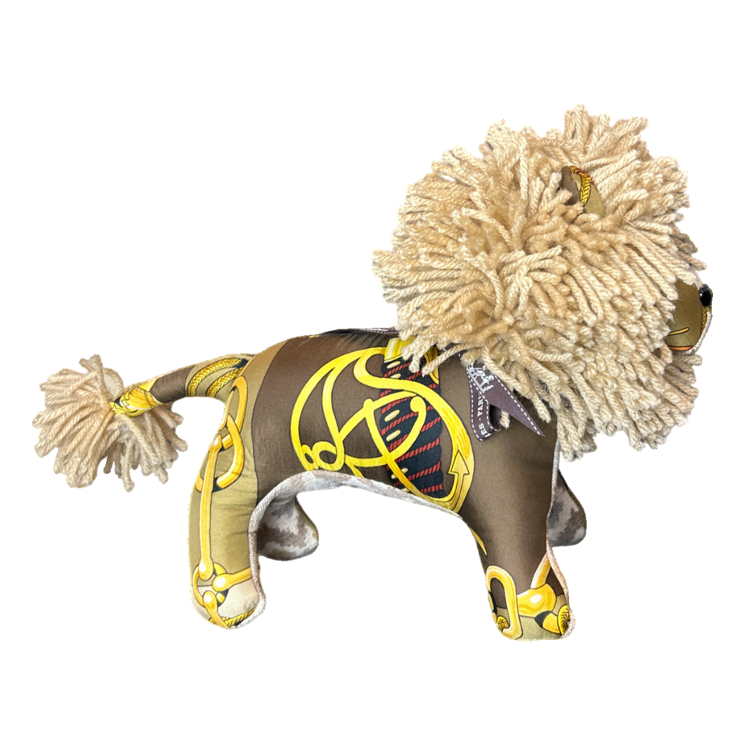 Hermes Cliquetis Scarf Lion at Vintage Luxe Up