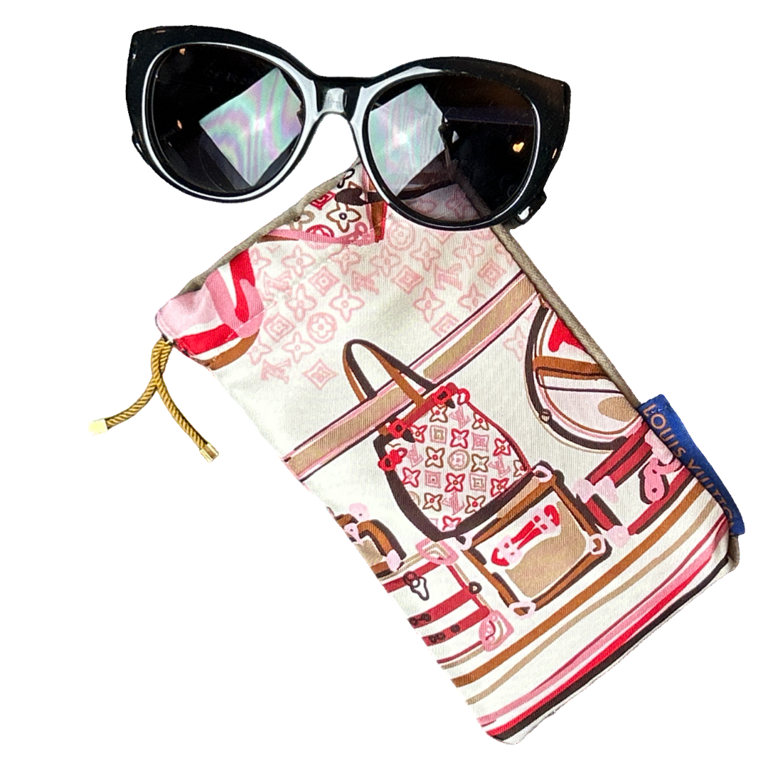 Louis Vuitton Malle Scarf Drawstring Eyewear Pouch at Vintage Luxe Up