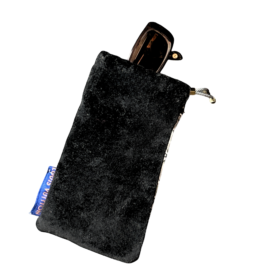 LV Monogram Drawstring Eyewear Pouch