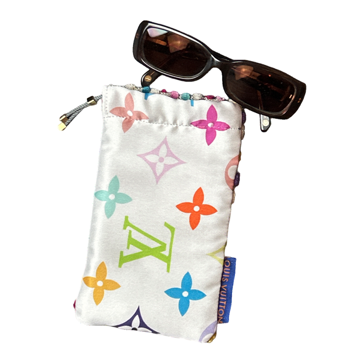 Louis Vuitton Murakami Monogram Drawstring Eyewear Pouch at Vintage Luxe Up
