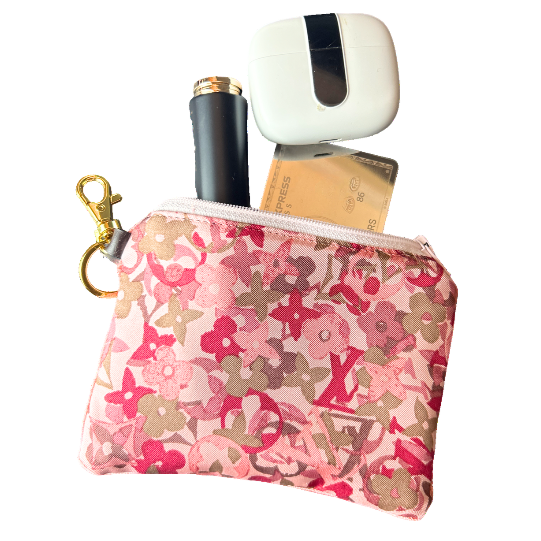 LOUIS VUITTON Monogram Scarf Keychain Wristlet Bag