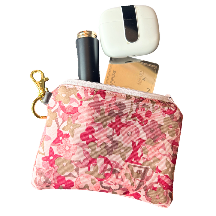 LOUIS VUITTON Monogram Scarf Keychain Wristlet Bag