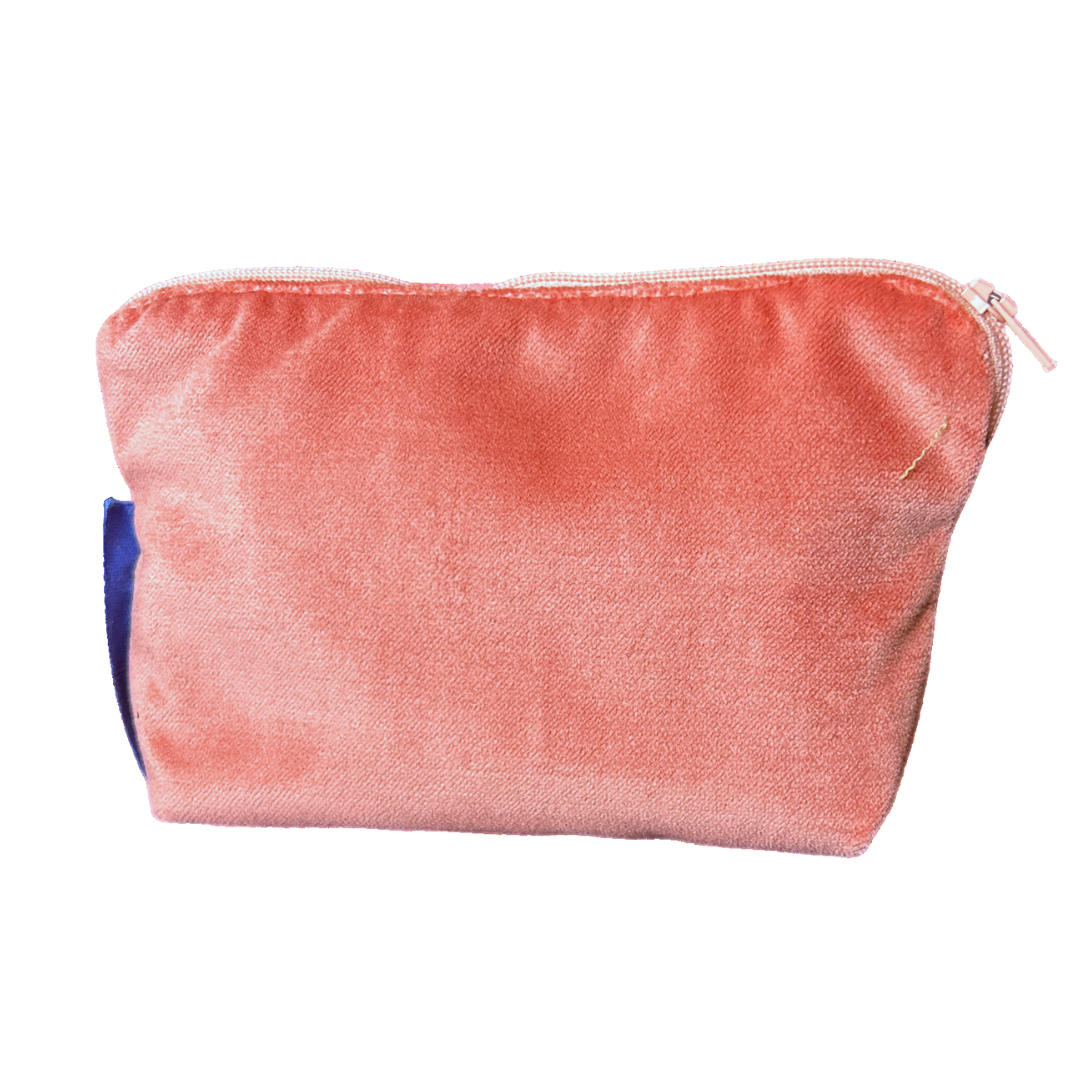 LV Tumbled Monogram Vintage Silk Scarf Beauty Bag