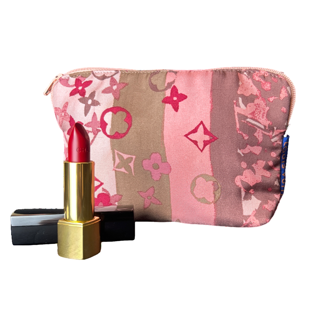 Louis Vuitton LV Monogram Scarf Beauty Bag at Vintage Luxe Up