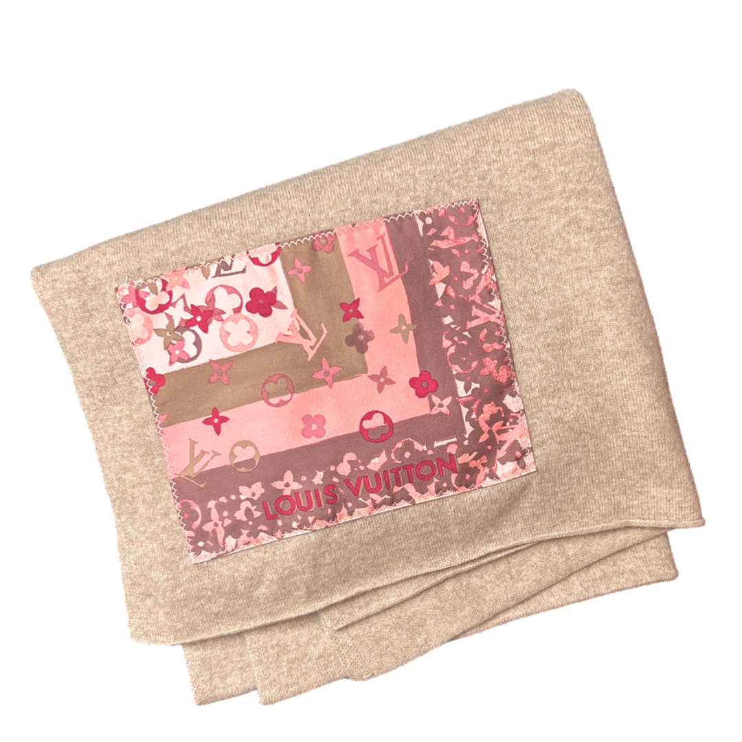 Louis Vuitton Monogram Silk Scarf & Cashmere Shawl at Vintage Luxe Up