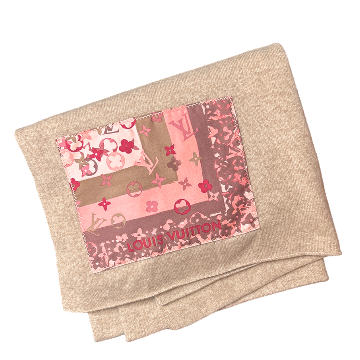 Louis Vuitton Monogram Silk Scarf & Cashmere Shawl at Vintage Luxe Up