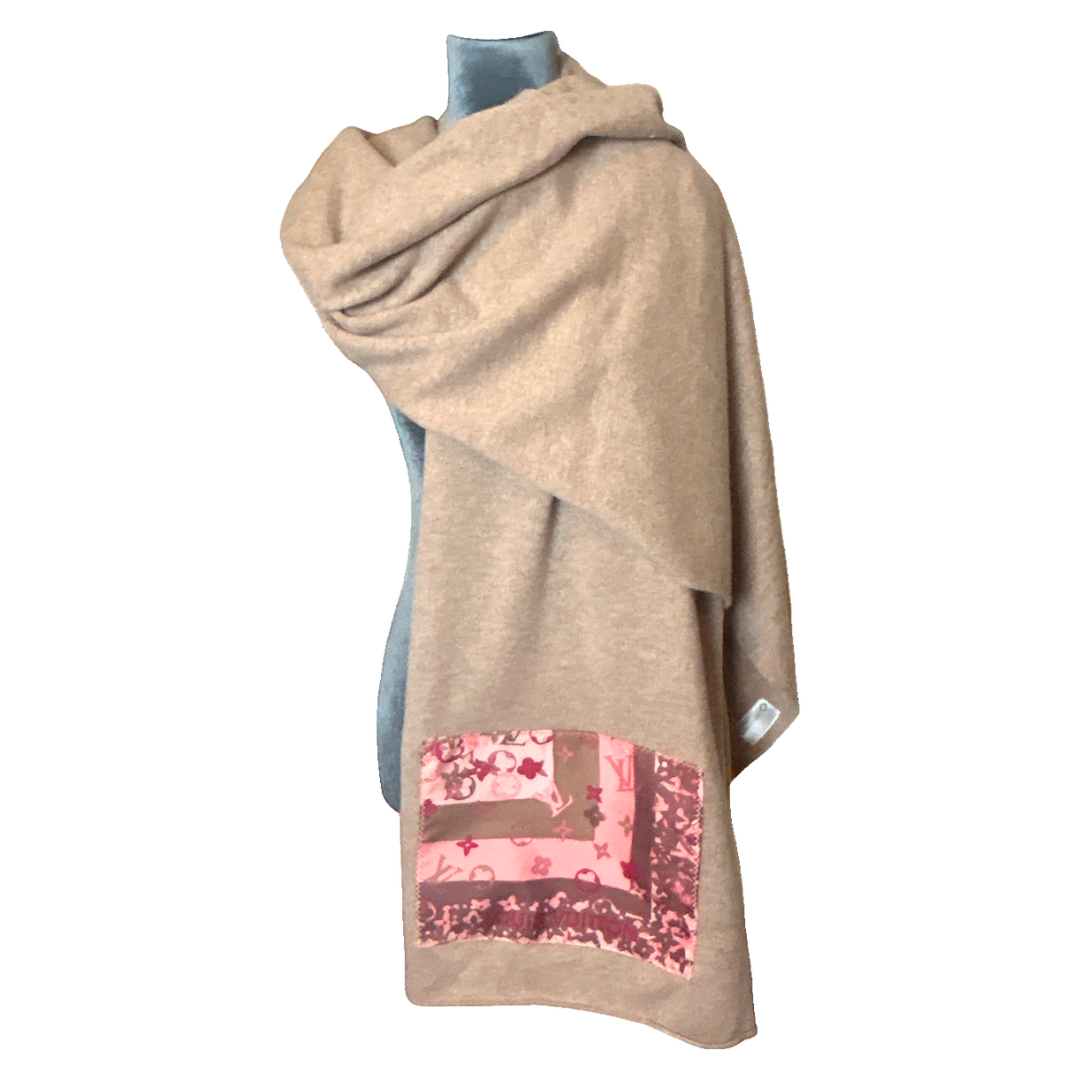 Louis Vuitton Monogram Silk Scarf & Cashmere Shawl at Vintage Luxe Up