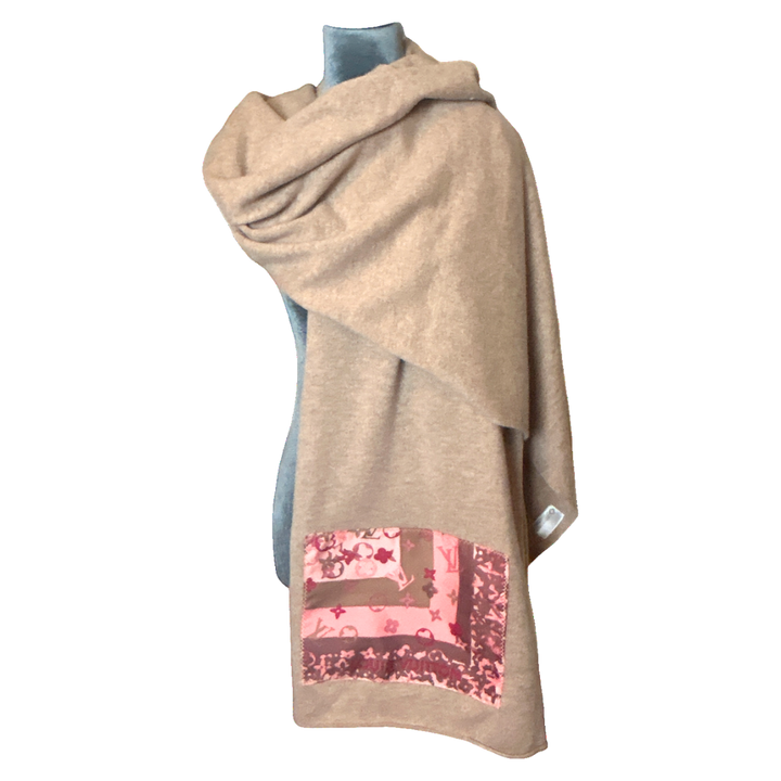 Louis Vuitton Monogram Silk Scarf & Cashmere Shawl at Vintage Luxe Up