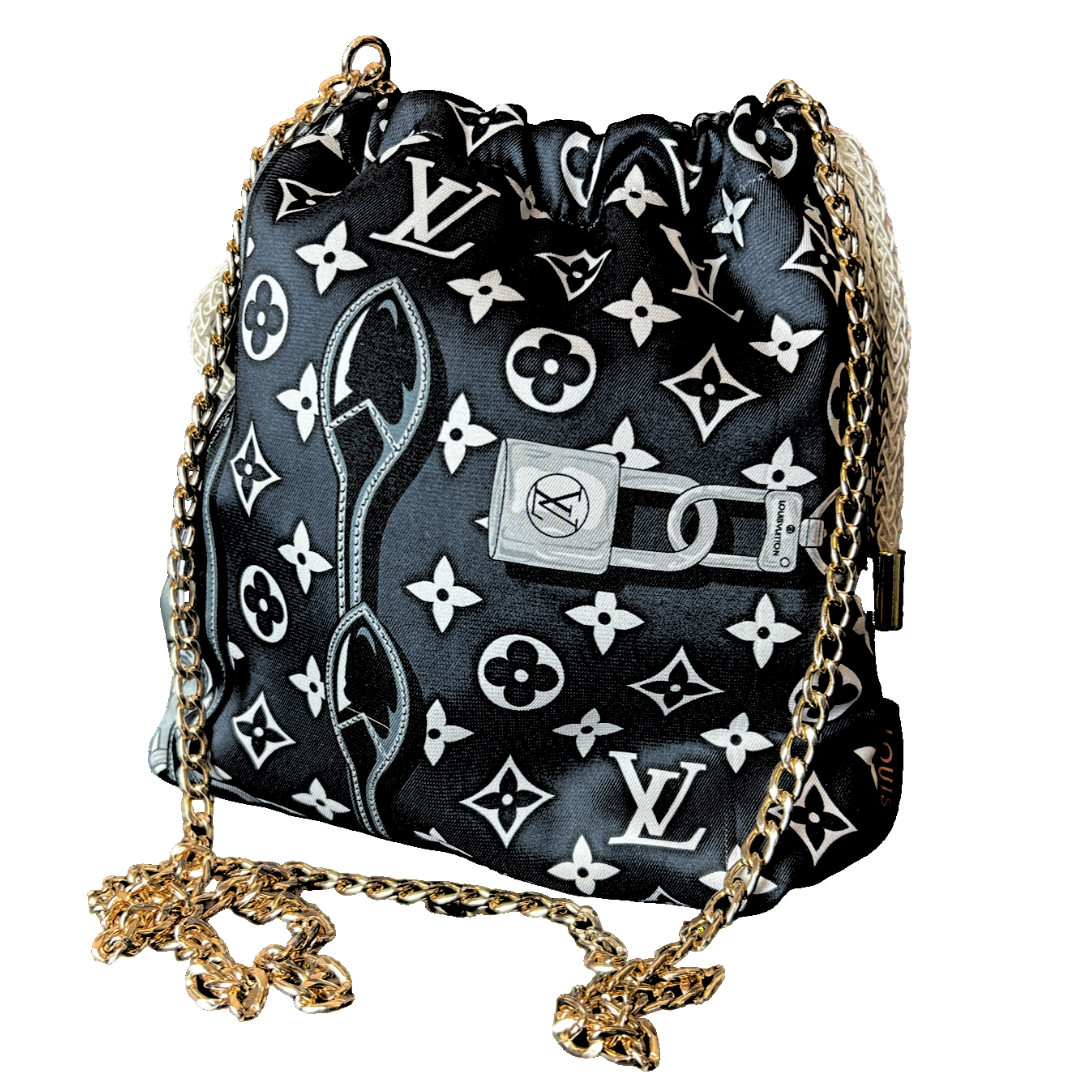 Louis Vuitton Monogram Scarf | Louis Vuitton Crossbody Bag at Vintage Luxe Up