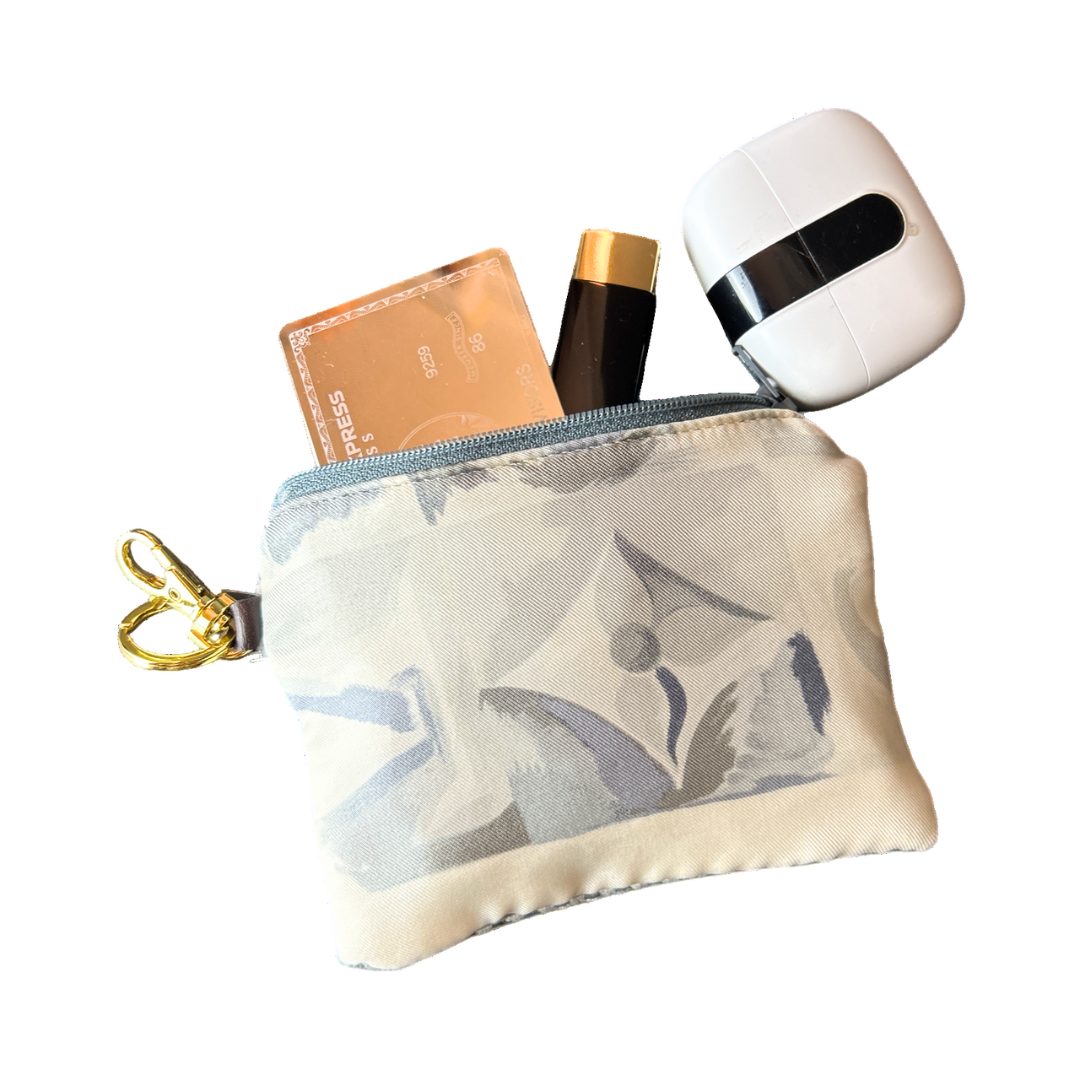 LOUIS VUITTON Au Fils du Temps Scarf Keychain Wristlet Bag