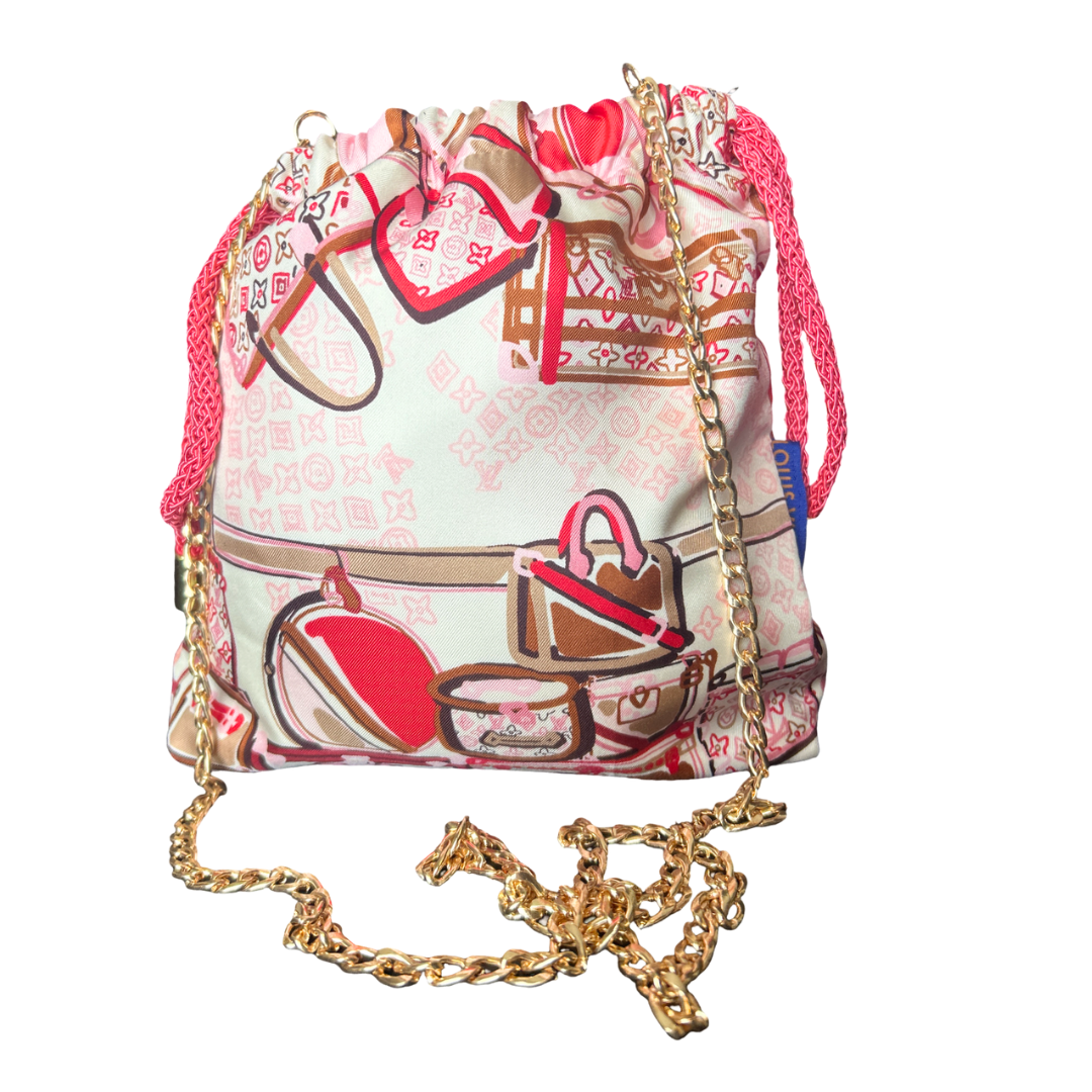 Louis Vuitton Malle Monogram Scarf | Louis Vuitton Crossbody Bag at Vintage Luxe Up