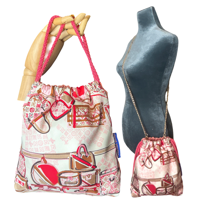 Louis Vuitton Malle Monogram Scarf | Louis Vuitton Crossbody Bag at Vintage Luxe Up