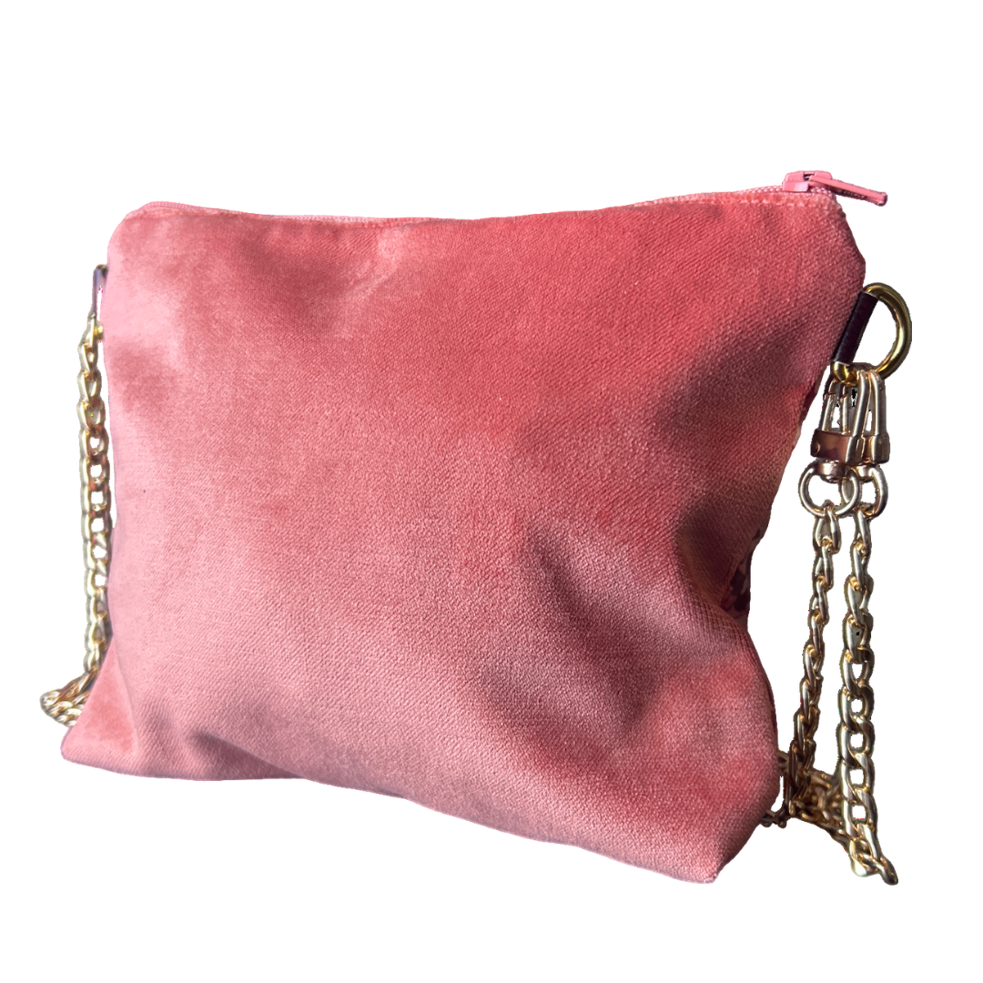 LV Tumbled Monogram Vintage Silk Scarf Crossbody Bag