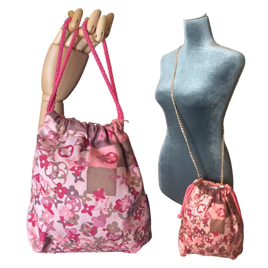 Louis Vuitton Monogram Scarf | Louis Vuitton Crossbody Bag at Vintage Luxe Up