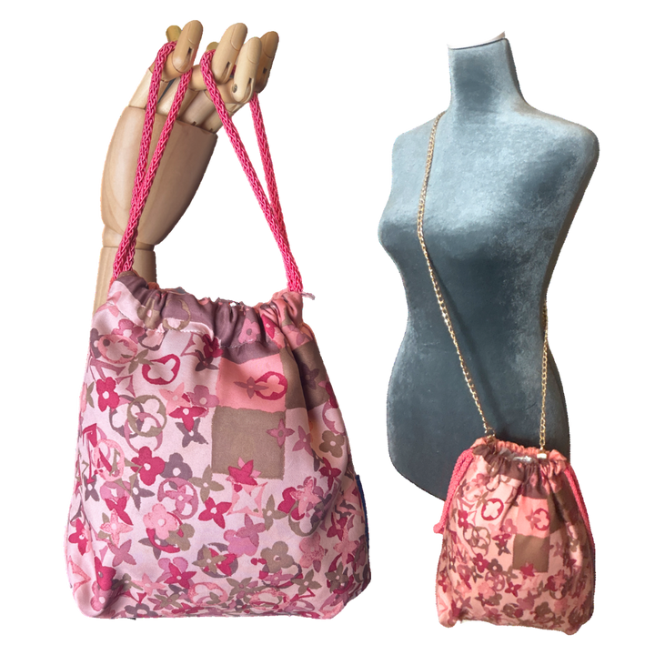 Louis Vuitton Monogram Scarf | Louis Vuitton Crossbody Bag at Vintage Luxe Up