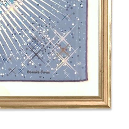 Magic Kelly Framed Vintage Silk Scarf 20"