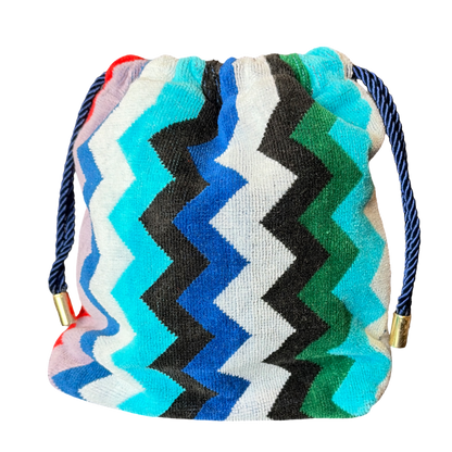 Carlie Beach Towel Drawstring Crossbody Bag
