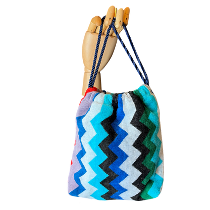 Carlie Beach Towel Drawstring Crossbody Bag