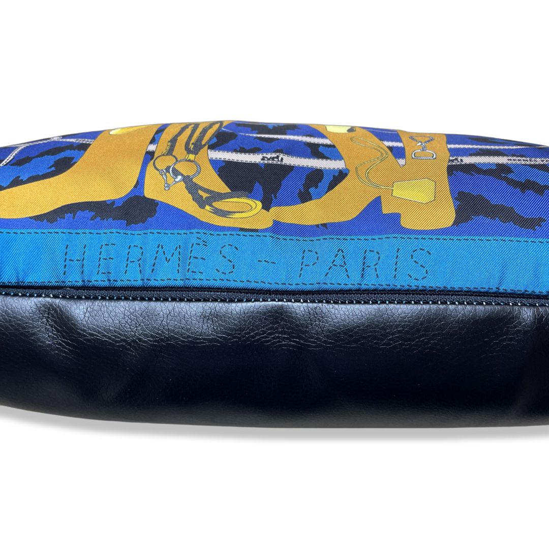Monsieur et Madame Leopard Silk Scarf Pillow 17"