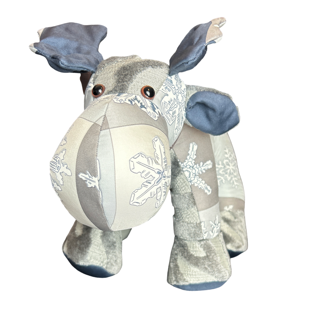 Hermes Feux d'Hiver Scarf Moose at Vintage Luxe Up
