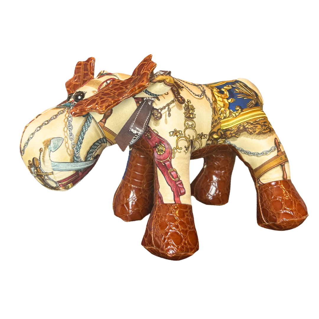 Hermes Musee Scarf Moose at Vintage Luxe Up