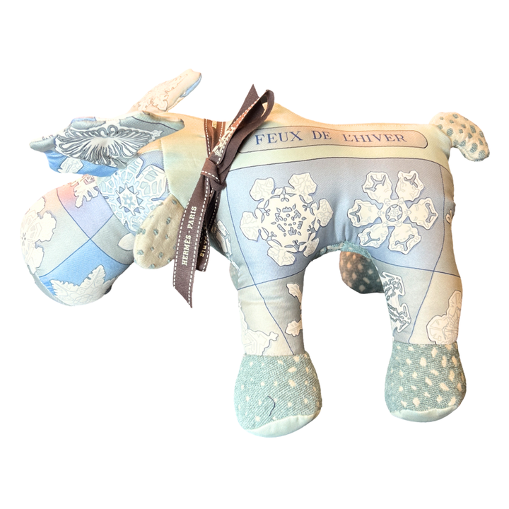 Hermes Feux d'Hiver Scarf Moose at Vintage Luxe Up