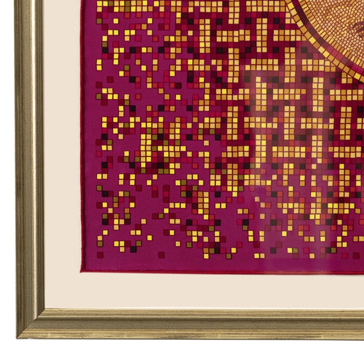 Framed Hermes ScarfMosaique au 24 Framed Vintage Silk Scarf 20"-Vintage Hermes-Vintage Luxe Up