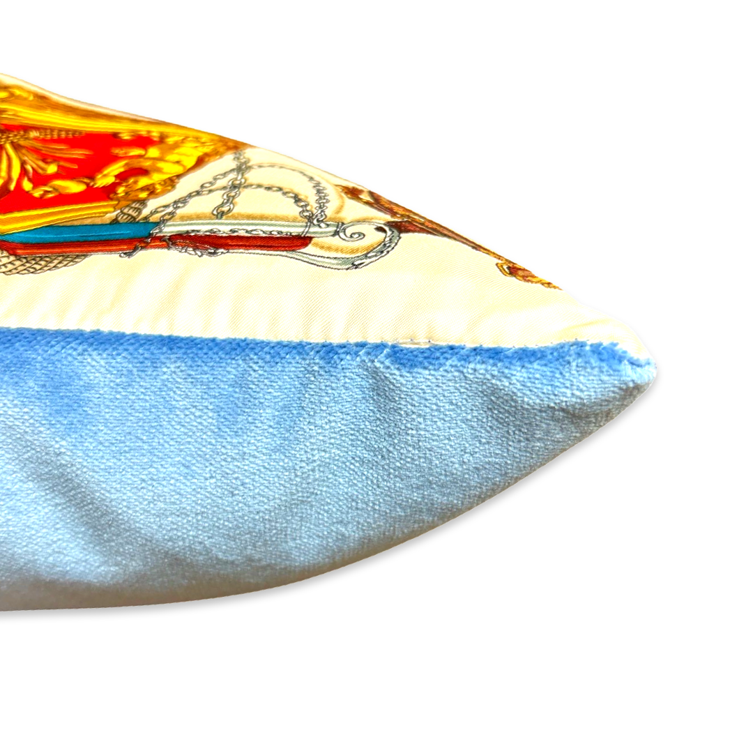 Musée Vintage Silk Scarf Pillow 17"